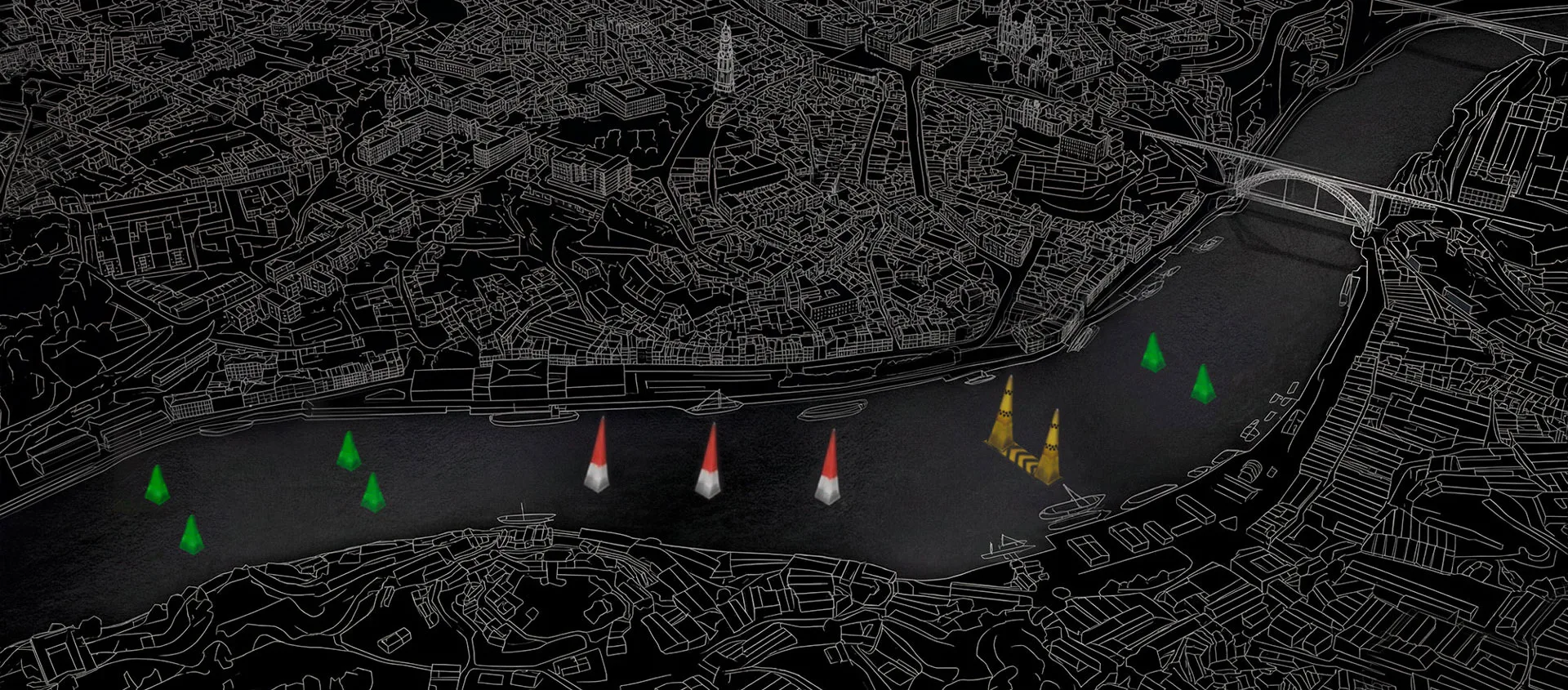 Porto 2026 race course on the Douro river